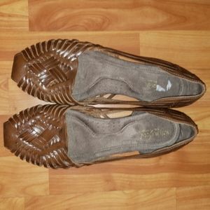 Natural Soul Leather Comfort Sandals 9.5